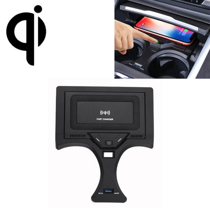 HFC-1017 Car Qi Standard Wireless Charger 10W Quick Charging for BMW 3 Series 2020-2022, Left Driving-garmade.com