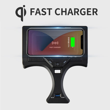 HFC-1017 Car Qi Standard Wireless Charger 10W Quick Charging for BMW 3 Series 2020-2022, Left Driving-garmade.com
