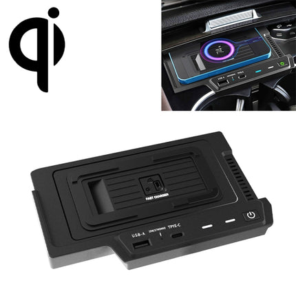 HFC-1022 Car Qi Standard Wireless Charger 15W Quick Charging for Mercedes-Benz GLE 2020-2022, Left and Right Driving-garmade.com