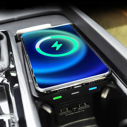 HFC-1010 Car Qi Standard Wireless Charger 10W Quick Charging for Volvo S60 2020-2022, Left and Right Driving-garmade.com