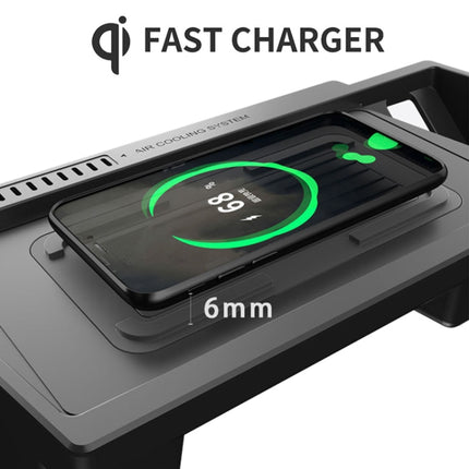 HFC-1033 Car Qi Standard Wireless Charger 10W Quick Charging for Volkswagen Teramont 2021, Left Driving-garmade.com