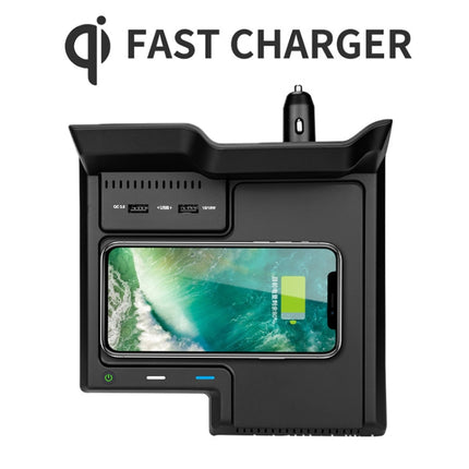 HFC-1060 Car Qi Standard Wireless Charger 10W Quick Charging for Toyota Avalon 2019-2021, Left Driving-garmade.com