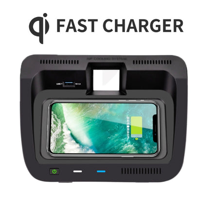 HFC-1062 Car Qi Standard Wireless Charger 10W Quick Charging for Toyota RAV4 2020-2021, Left Driving-garmade.com