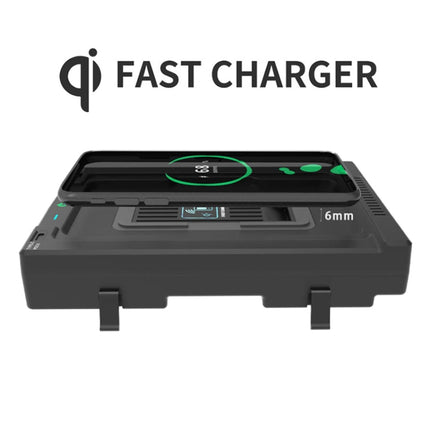 HFC-1065 Car Qi Standard Wireless Charger 10W Quick Charging for Toyota Highlander 2022, Left and Right Driving-garmade.com