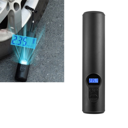 LCD Digital Display Rechargeable Portable Electric Air Pump With COB Light-garmade.com
