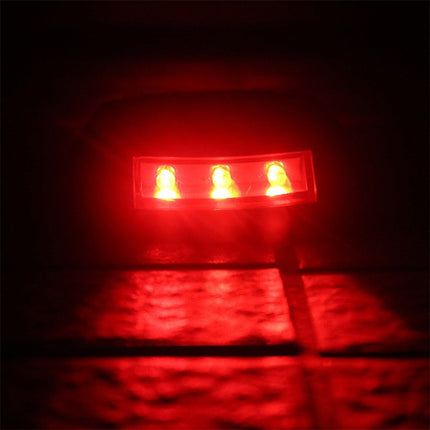 Solar Horseshoe Road Stud Light Car Guidance Light Road Deceleration Light, Constantly Bright Version (Red)-garmade.com