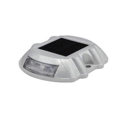 Solar Horseshoe Road Stud Light Car Guidance Light Road Deceleration Light, Constantly Bright Version (White)-garmade.com