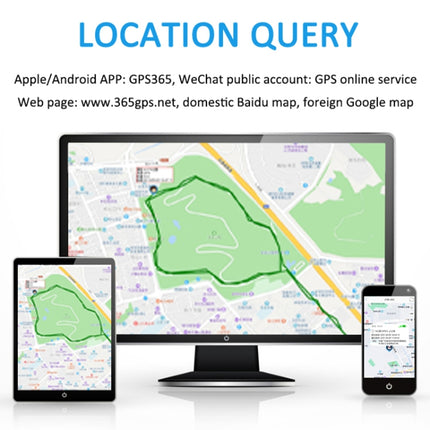 G15 2G IP67 Waterproof Pet GPS Tracker GPS + Beidou + AGPS + WiFi + Base Station Locator (Gold)-garmade.com