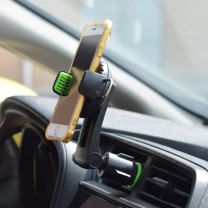Multifunctional Car Air Conditioner Air Outlet Phone Holder (Green)-garmade.com