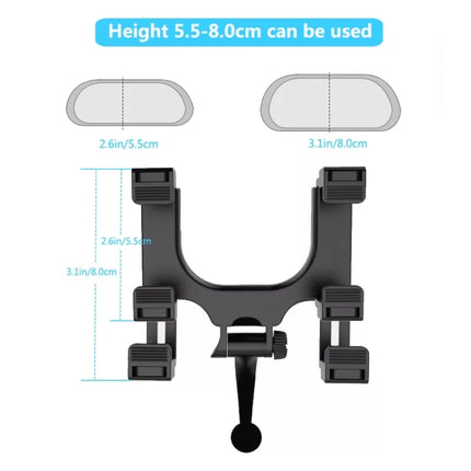 Carbon Fiber Strong Magnet Car Rear Mirror Navigation Phone Holder-garmade.com