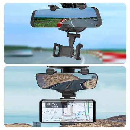Car Rearview Mirror Phone Holder Universal Navigation Bracket-garmade.com