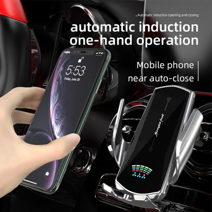 N1 Car Automatic Inductive Magnetic Suction Wireless Charger(Champagne Gold)-garmade.com