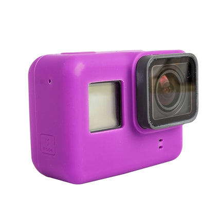 For GoPro HERO5 Silicone Housing Protective Case Cover Shell(Purple)-garmade.com