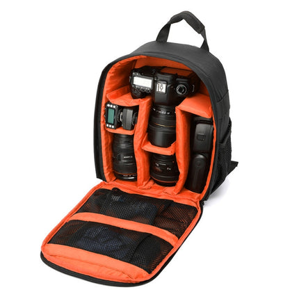 INDEPMAN DL-B012 Portable Outdoor Sports Backpack Camera Bag for GoPro, SJCAM, Nikon, Canon, Xiaomi Xiaoyi YI, Size: 27.5 * 12.5 * 34 cm(Orange)-garmade.com
