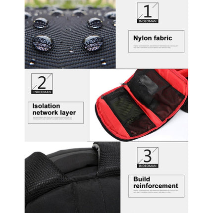 INDEPMAN DL-B012 Portable Outdoor Sports Backpack Camera Bag for GoPro, SJCAM, Nikon, Canon, Xiaomi Xiaoyi YI, Size: 27.5 * 12.5 * 34 cm(Grey)-garmade.com