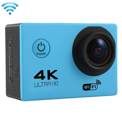 F60 2.0 inch Screen 170 Degrees Wide Angle WiFi Sport Action Camera Camcorder with Waterproof Housing Case, Support 64GB Micro SD Card(Blue)-garmade.com
