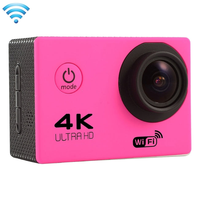 F60 2.0 inch Screen 170 Degrees Wide Angle WiFi Sport Action Camera Camcorder with Waterproof Housing Case, Support 64GB Micro SD Card(Magenta)-garmade.com