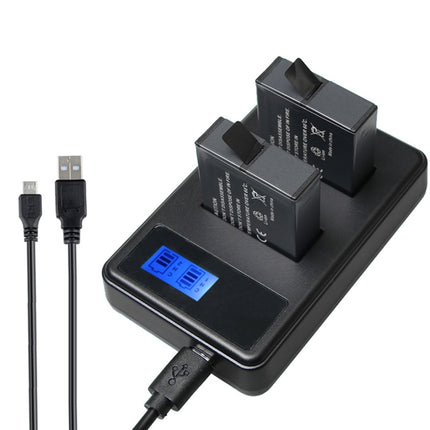AHDBT-501 LCD Screen Dual Batteries Charger for GoPro HERO5 with Displays Charging Capacity-garmade.com