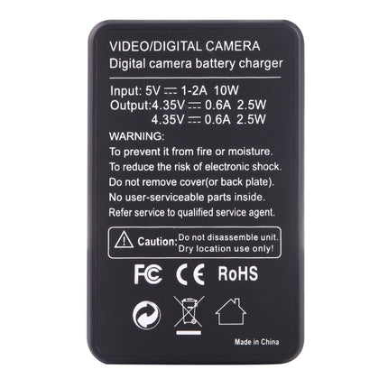 AHDBT-501 LCD Screen Dual Batteries Charger for GoPro HERO5 with Displays Charging Capacity-garmade.com