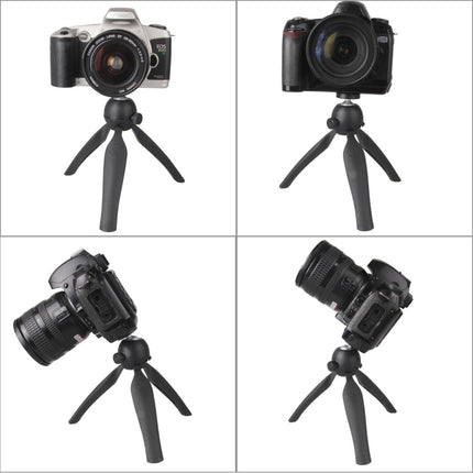 Multi-function Mini Tripod Holder Stand Mount for Mobile Phone / Digital Camera(Black)-garmade.com