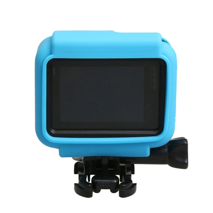 Original for GoPro HERO5 Silicone Border Frame Mount Housing Protective Case Cover Shell(Blue)-garmade.com