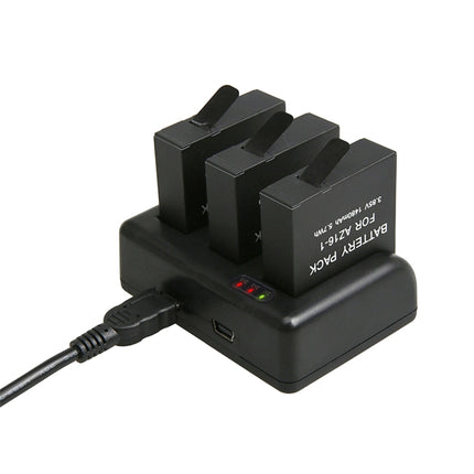For GoPro HERO5 AHDBT-501 Travel Charger with V8 Port & USB-C / Type-C Port & LED Indicator Light-garmade.com