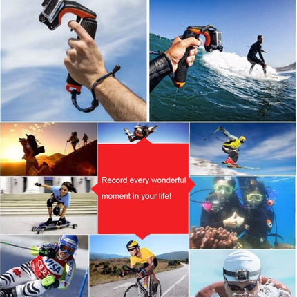 TMC HR391 Shutter Trigger Floating Hand Grip / Diving Surfing Buoyancy Stick with Adjustable Anti-lost Hand Strap for GoPro HERO4 /3+ /3, Xiaomi Xiaoyi Sport Camera(Black)-garmade.com