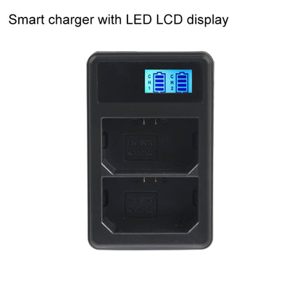Dual Channel Digital LCD Display Battery Charger with USB Port for Sony NP-FZ100 Battery, Compatible with Sony A9 (ILCE-9)-garmade.com