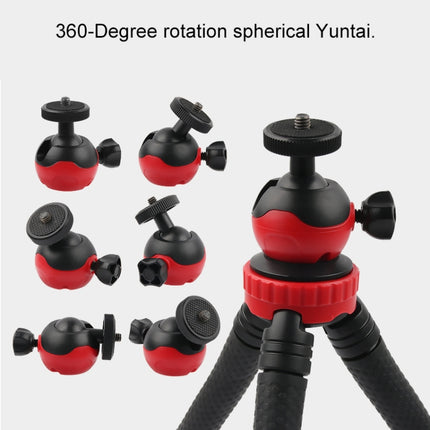 Mini Octopus Flexible Tripod Holder with Phone Clamp for iPhone, Galaxy, Huawei, GoPro HERO10 Black / HERO9 Black / HERO8 Black /7 /6 /5 /5 Session /4 Session /4 /3+ /3 /2 /1, Xiaoyi and Other Action Cameras-garmade.com