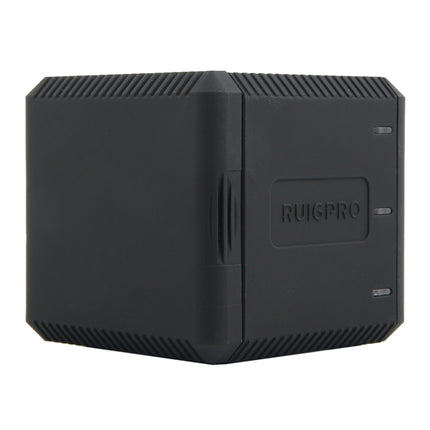 RUIGPRO USB Triple Batteries Housing Charger Box with USB Cable & LED Indicator Light for GoPro HERO6 /5(Black)-garmade.com