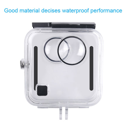 40m Waterproof Housing Protective Case for GoPro Fusion, with Buckle Basic Mount & Screw & Wrench-garmade.com
