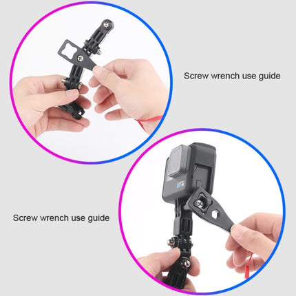 Cycling Helmet Adhesive Multi-Joint Arm Fixed Mount Set with J-Hook Buckle Mount & Screw for DJI Osmo Action, GoPro HERO9 Black / HERO8 Black /7 /6 /5 /5 Session /4 Session /4 /3+ /3 /2 /1, Xiaoyi and Other Action Cameras-garmade.com