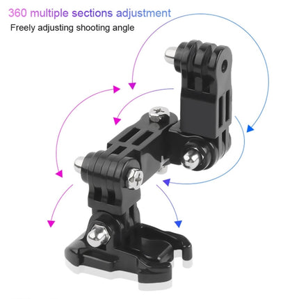 Cycling Helmet Adhesive Multi-Joint Arm Fixed Mount Set with J-Hook Buckle Mount & Adapter & Screw for DJI Osmo Action, GoPro HERO9 Black / HERO8 Black /7 /6 /5 /5 Session /4 Session /4 /3+ /3 /2 /1, Xiaoyi and Other Action Cameras-garmade.com