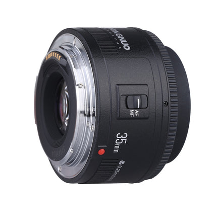 YONGNUO YN35MM F2C 1:2 AF/MF Wide-Angle Fixed/Prime Auto Focus Lens for Canon EOS EF Lens (Black)-garmade.com