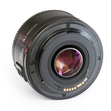 YONGNUO YN50MM F1.8N 1:2.8 Large Aperture AF Focus Lens for Nikon DSLR Cameras(Black)-garmade.com