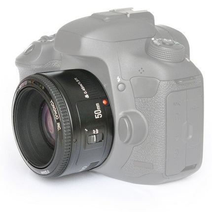 YONGNUO YN50MM F1.8N 1:2.8 Large Aperture AF Focus Lens for Nikon DSLR Cameras(Black)-garmade.com