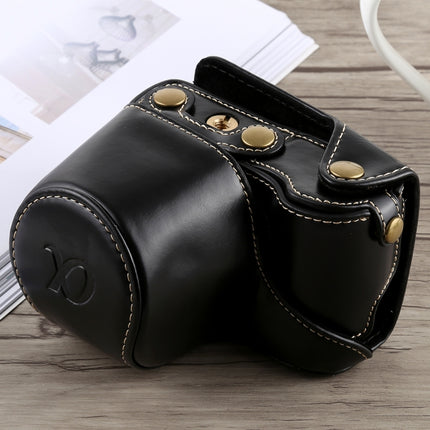 Full Body Camera PU Leather Case Bag with Strap for Sony A5100 (Black)-garmade.com