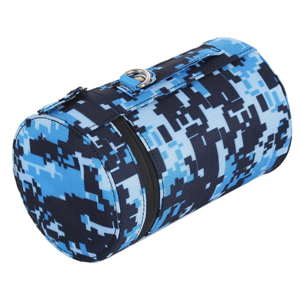 Camouflage Color Large Lens Case Zippered Cloth Pouch Box for DSLR Camera Lens, Size: 16x10x10cm (Blue)-garmade.com