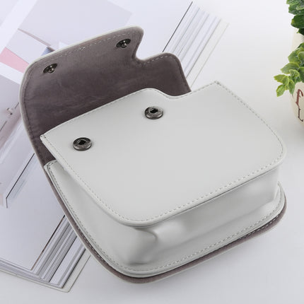 Retro Style Full Body Camera PU Leather Case Bag with Strap for FUJIFILM instax mini 9 / mini 8+ / mini 8(White)-garmade.com
