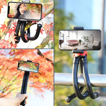 MZ305 Mini Octopus Flexible Tripod Holder with Ball Head for SLR Cameras, GoPro HERO10 Black / HERO9 Black / HERO8 Black /7 /6 /5 /5 Session /4 Session /4 /3+ /3 /2 /1, DJI Osmo Action, Xiaoyi and Other Action Cameras, Cellphone, Size:30cmx5cm-garmade.com