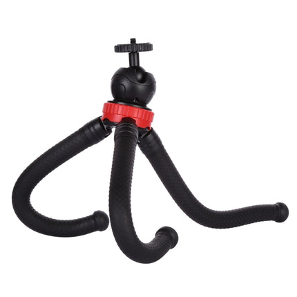 MZ305 Mini Octopus Flexible Tripod Holder with Ball Head for SLR Cameras, GoPro HERO10 Black / HERO9 Black / HERO8 Black /7 /6 /5 /5 Session /4 Session /4 /3+ /3 /2 /1, DJI Osmo Action, Xiaoyi and Other Action Cameras, Cellphone, Size:30cmx5cm-garmade.com