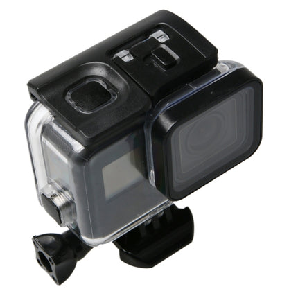 For GoPro NEW HERO /HERO6 /5 Black Touch Screen 60m Underwater Waterproof Housing Diving Protective Case with Buckle Basic Mount & Screw, No Need to Disassemble Lens-garmade.com