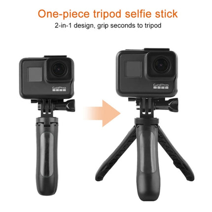 GP446 Multifunctional Mini Fixed Tripod for GoPro HERO10 Black / HERO9 Black / HERO8 Black /7 /6 /5 /5 Session /4 Session /4 /3+ /3 /2 /1, DJI Osmo Action, Xiaoyi and Other Action Cameras(Black)-garmade.com