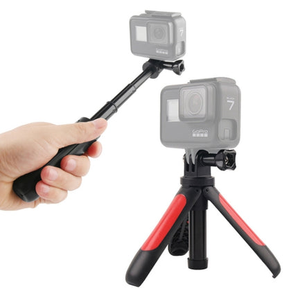 GP446 Multifunctional Mini Fixed Tripod for GoPro HERO10 Black / HERO9 Black / HERO8 Black /7 /6 /5 /5 Session /4 Session /4 /3+ /3 /2 /1, DJI Osmo Action, Xiaoyi and Other Action Cameras(Red)-garmade.com