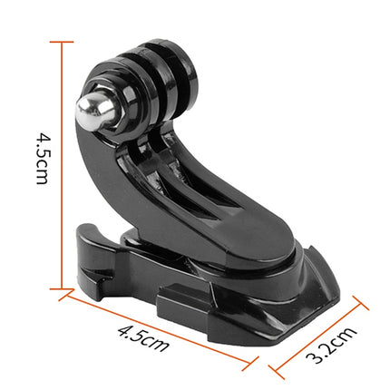 GP451 360-degree Rotating J-type Base for GoPro HERO10 Black / HERO9 Black / HERO8 Black /7 /6 /5 /5 Session /4 Session /4 /3+ /3 /2 /1, DJI Osmo Action, Xiaoyi and Other Action Cameras-garmade.com