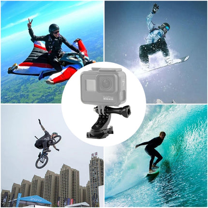 GP451 360-degree Rotating J-type Base for GoPro HERO10 Black / HERO9 Black / HERO8 Black /7 /6 /5 /5 Session /4 Session /4 /3+ /3 /2 /1, DJI Osmo Action, Xiaoyi and Other Action Cameras-garmade.com