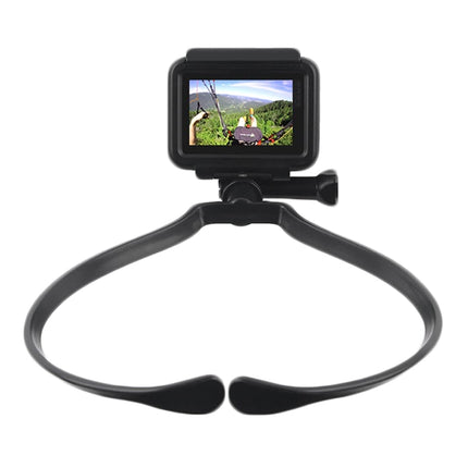 GP458 Camera Neck Fixed Shooting Bracket for GoPro HERO10 Black / HERO9 Black / HERO8 Black /7 /6 /5 /5 Session /4 Session /4 /3+ /3 /2 /1, DJI Osmo Action, Xiaoyi and Other Action Cameras-garmade.com