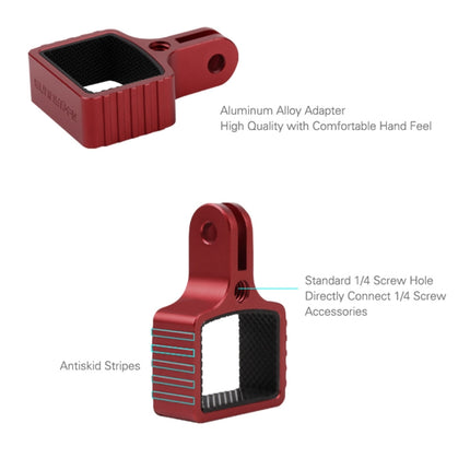 Sunnylife OP-Q9192 Metal Adapter Bracket for DJI OSMO Pocket(Red)-garmade.com