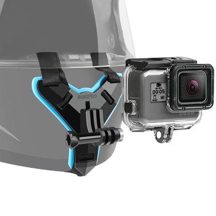 Helmet Belt Mount + Waterproof Housing Protective Case for GoPro HERO7 Black /6 /5-garmade.com