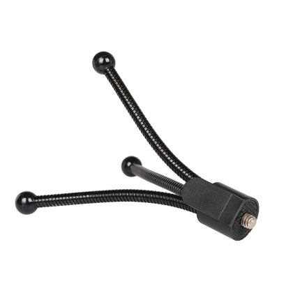 Mini Metal Desktop Tripod Mount with UNC1/4 screw interface, Max Load: 0.6kg-garmade.com